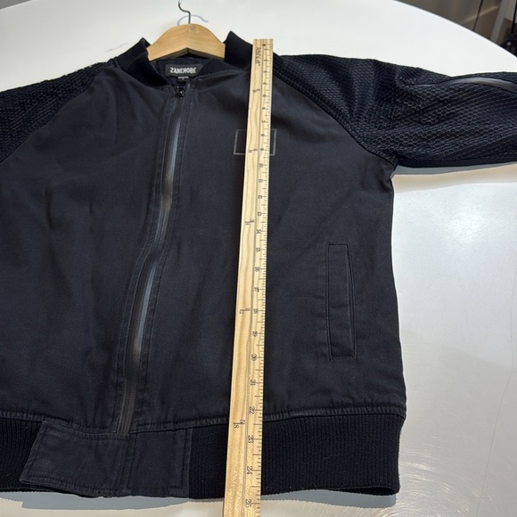 Zanerobe Hive Bomber Jacket Black Mens Size Small - Picture 8 of 9